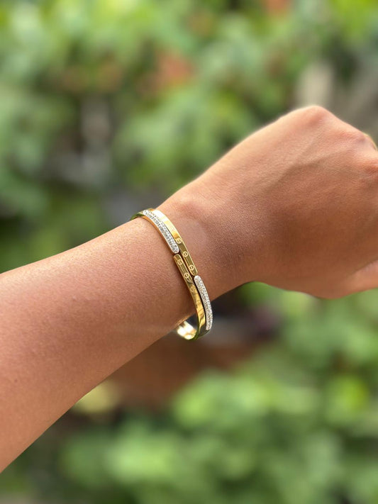 Crystal Duo Cuff Bangle