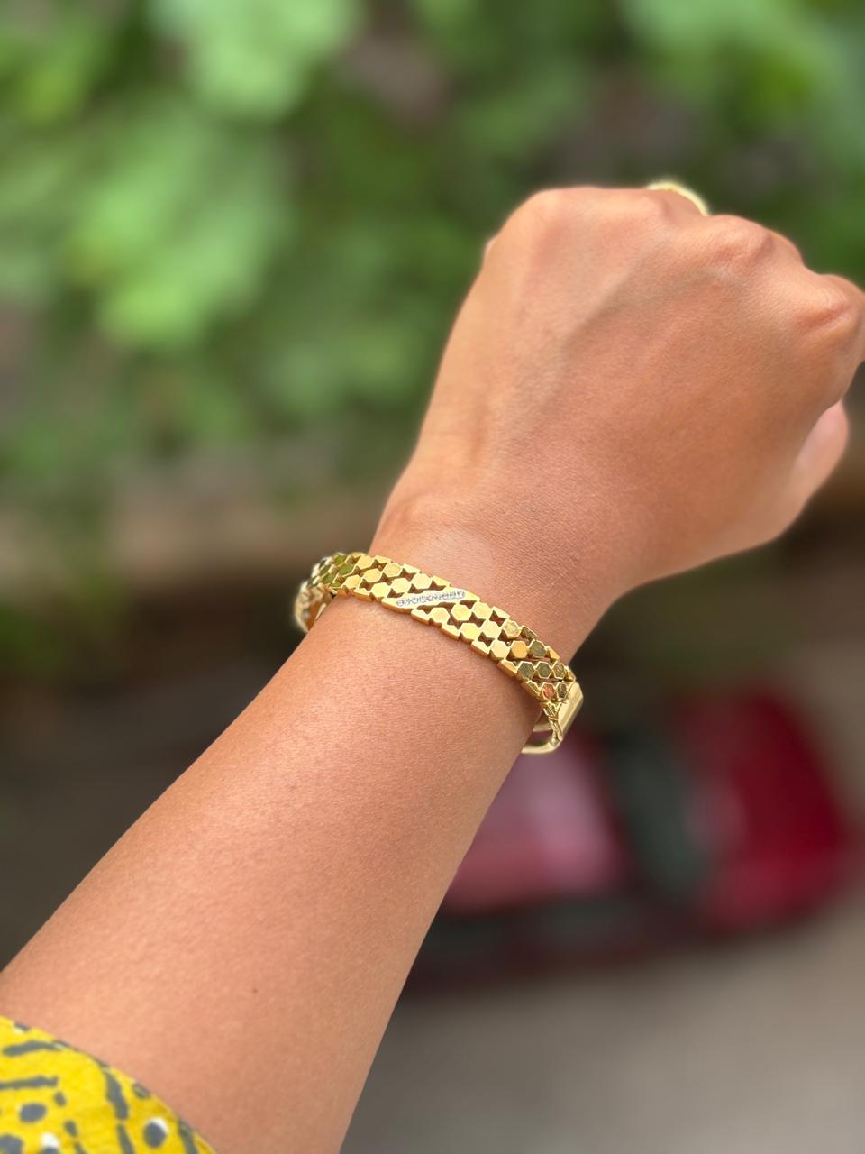 Honeycomb Luxe Bangle